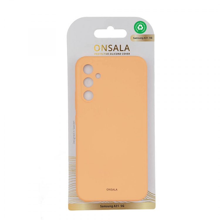 Onsala Backcover Sil Touch Samsung A35 5G Apricot Onsala Backcover Sil Touch Samsung A35 5G Apricot