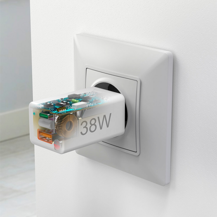 Hama Mini-charger USB-C + USB-A Qualcomm 3.0 38W White Hama Mini-charger USB-C + USB-A Qualcomm 3.0 38W White