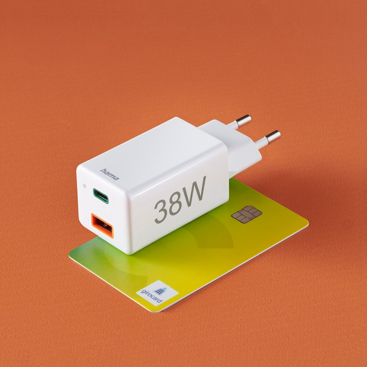 Hama Mini-charger USB-C + USB-A Qualcomm 3.0 38W White Hama Mini-charger USB-C + USB-A Qualcomm 3.0 38W White