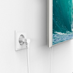 Hama Power Cable Euro Plug Angled White 5.0m Hama Power Cable Euro Plug Angled White 5.0m