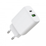 Gear Laturi 220V 1xUSB-C + 1xUSB-A PD/PPS 30W + 18W QC Valkoinen Gear Laturi 220V 1xUSB-C + 1xUSB-A PD/PPS 30W + 18W QC Valkoinen