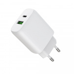 Gear Laturi 220V 1xUSB-C + 1xUSB-A PD/PPS 30W + 18W QC Valkoinen Gear Laturi 220V 1xUSB-C + 1xUSB-A PD/PPS 30W + 18W QC Valkoinen