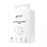 Gear Laturi 220V 1xUSB-C PD/PPS 30W Valkoinen