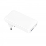 Gear Laturi 220V 1xUSB-C+1xUSB-A PD/PPS 36W+QC 18W GaN valkoinen