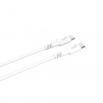 Gear Laturi 220V 1xUSB-C Valkoinen PD/PPS 30W + USB-C-USB-C-Kaapeli