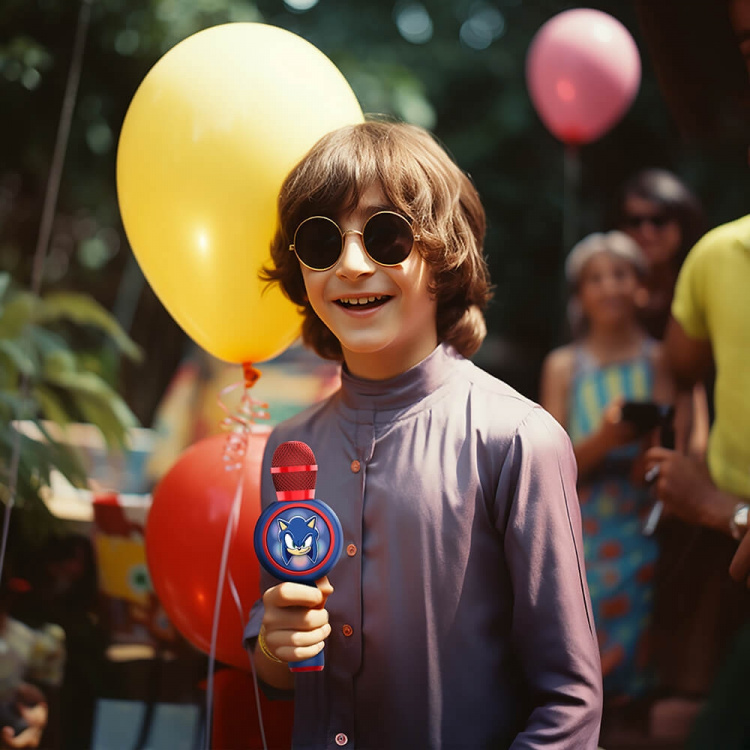 Sonic the Hedgehog Karaoke Mic PopSing With LED