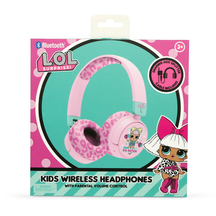LOL surprise Headphone On-Ear Kids Wireless 85/95dB