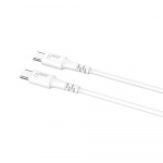 Gear Latauskaapeli USB-C-USB-C 2.0 0.5m Kaapeli Valkoinen Gear Latauskaapeli USB-C-USB-C 2.0 0.5m Kaapeli Valkoinen