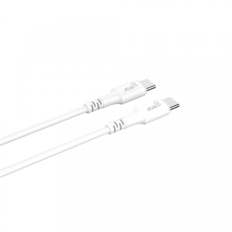Gear Latauskaapeli USB-C-USB-C 2.0 0.5m Kaapeli Valkoinen Gear Latauskaapeli USB-C-USB-C 2.0 0.5m Kaapeli Valkoinen
