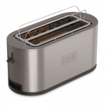 BLACK+DECKER Toaster 2 Long Slot Stainless Steel BLACK+DECKER Toaster 2 Long Slot Stainless Steel