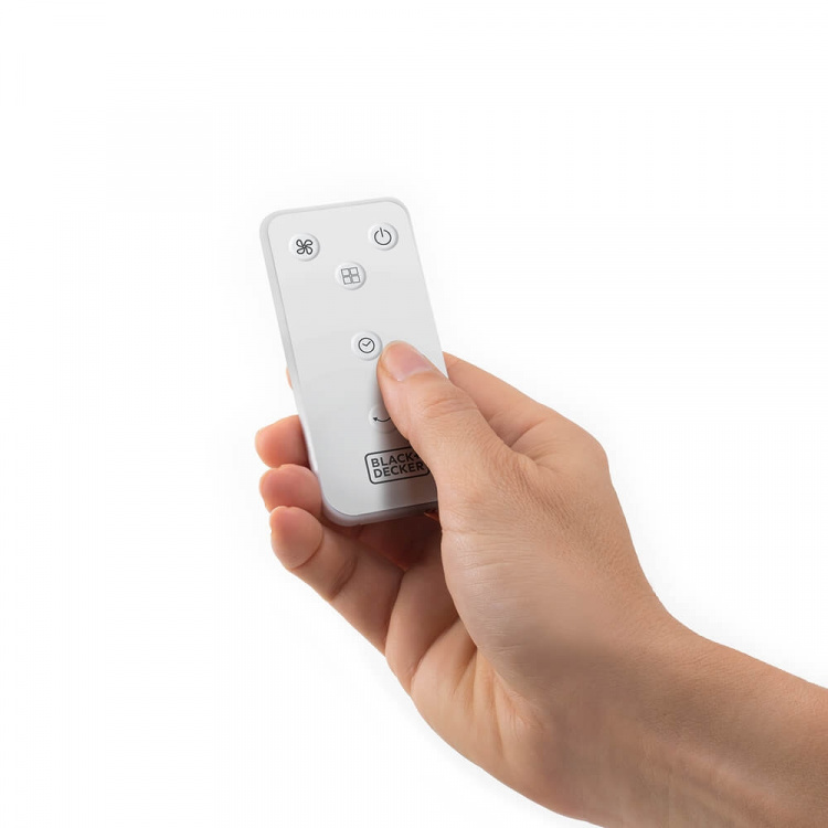 BLACK+DECKER Pedestal Tuuletin LED 5 Lapaa Valkoinen