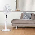 BLACK+DECKER Pedestal Tuuletin LED 5 Lapaa Valkoinen