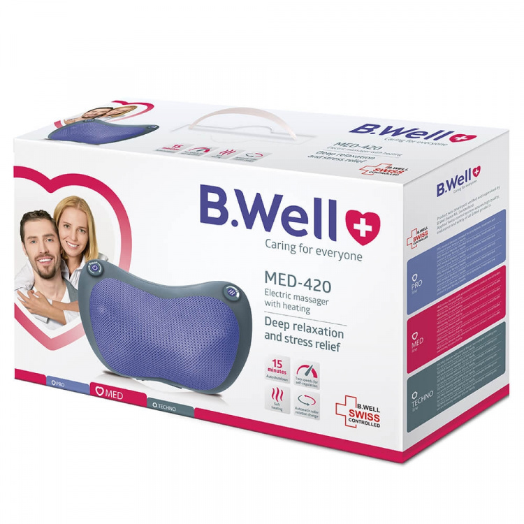 B.WELL Electric Massager Cushion Grey