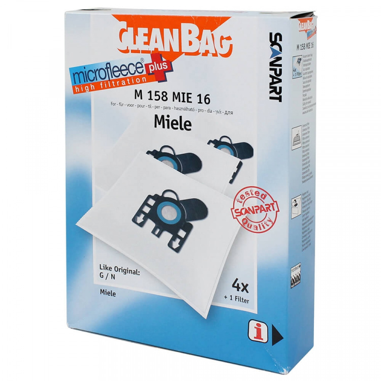 CLEANBAG Microfleece+ Dustbag Miele G/H/N 4+1 CLEANBAG Microfleece+ Dustbag Miele G/H/N 4+1