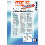 CLEANBAG Microfleece+ Dustbag S-Bag Electrolux/Philips 4+1 CLEANBAG Microfleece+ Dustbag S-Bag Electrolux/Philips 4+1