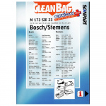 CLEANBAG Microfleece+ Dustbag Bosch/Siemens D/E/F/G/H 4+1 CLEANBAG Microfleece+ Dustbag Bosch/Siemens D/E/F/G/H 4+1