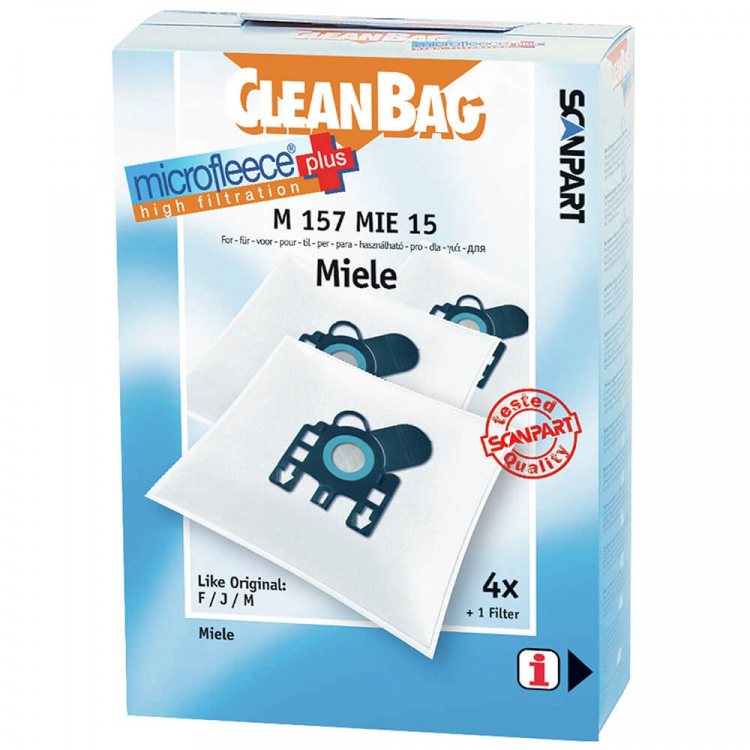 CLEANBAG Microfleece+ Dustbag Miele F/J/M 4+1 CLEANBAG Microfleece+ Dustbag Miele F/J/M 4+1