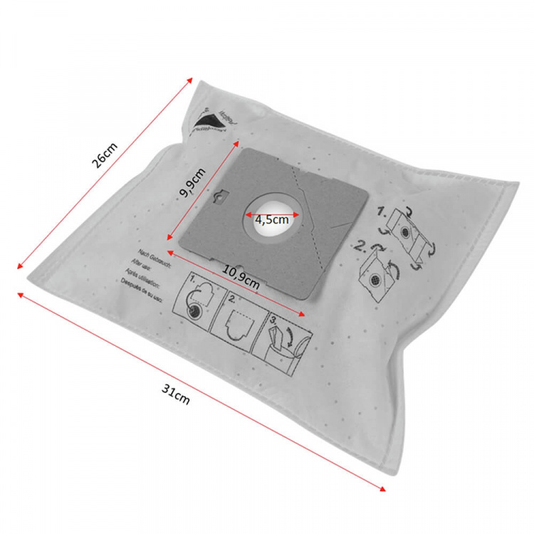 CLEANBAG Microfleece+ Dustbag Gr.50/VM77/VP78 4+1 CLEANBAG Microfleece+ Dustbag Gr.50/VM77/VP78 4+1