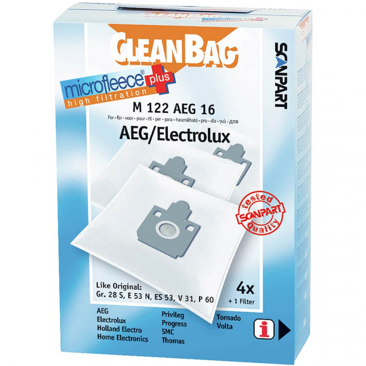 CLEANBAG Microfleece+ Dustbag AEG Gr.28 4+1