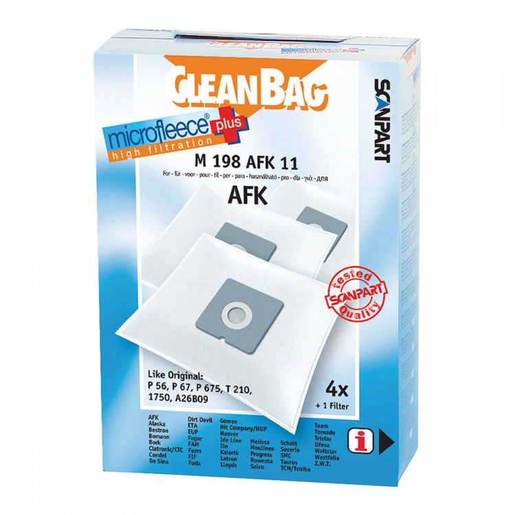 CLEANBAG Microfleece+ Dustbag AFK/Bestron/etc. 4+1 CLEANBAG Microfleece+ Dustbag AFK/Bestron/etc. 4+1