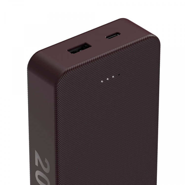 Hama Powerbank Colour 20 20000mAh USB-C+USB-A Plum Hama Powerbank Colour 20 20000mAh USB-C+USB-A Plum