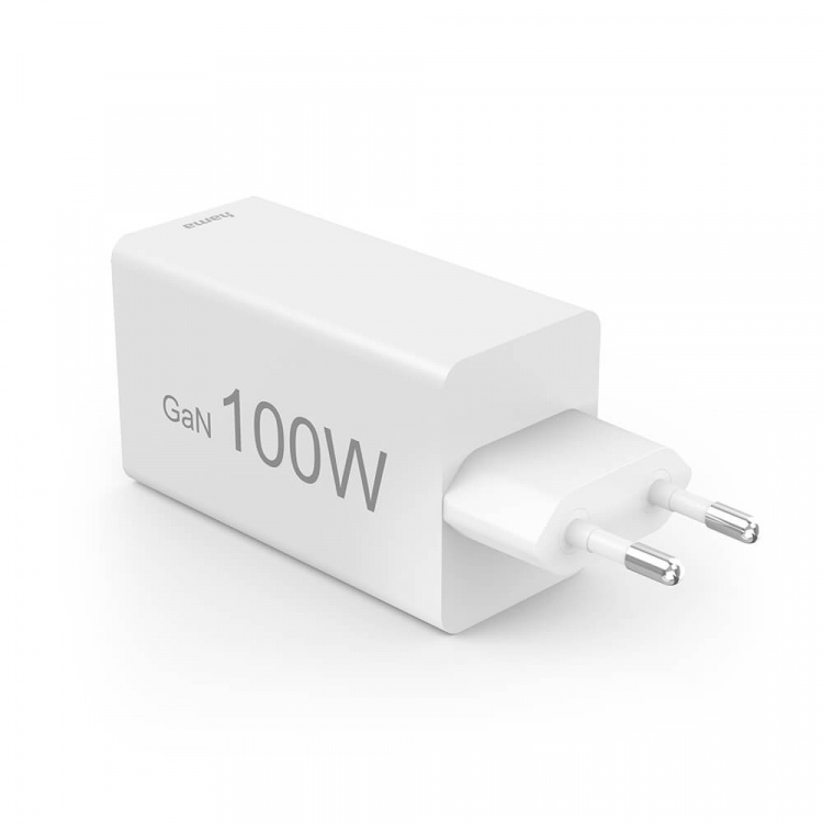 Hama Charger 2x USB-C 1x USB-A GaN 100W White Hama Charger 2x USB-C 1x USB-A GaN 100W White