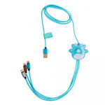 Squishmallows Latausjohto 1.2m Tat 3in1 USB-C/Micro/Lightning Squishmallows Latausjohto 1.2m Tat 3in1 USB-C/Micro/Lightning