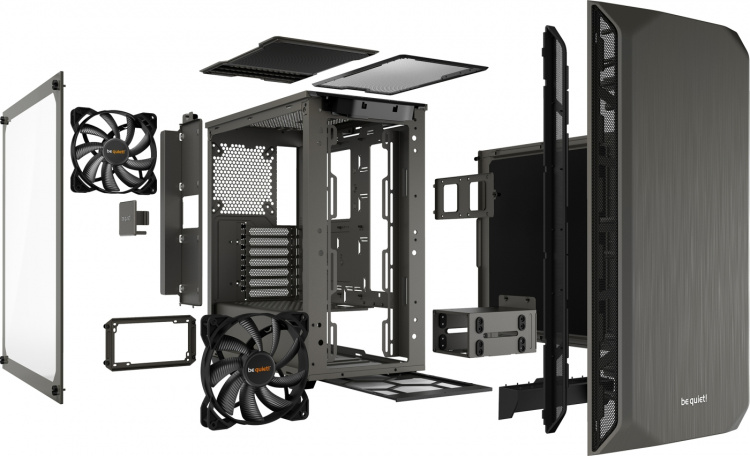 Be Quiet! Pure Base 500 ATX-kotelo ikkunalla, harmaa