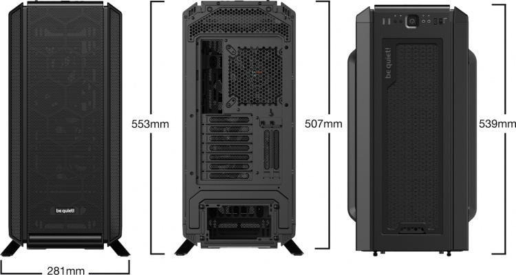 Be Quiet! Silent Base 802 ATX-kotelo ikkunalla, musta