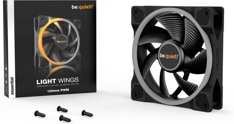 Be Quiet! Light Wings PWM -tuuletin, 120 mm Be Quiet! Light Wings PWM -tuuletin, 120 mm
