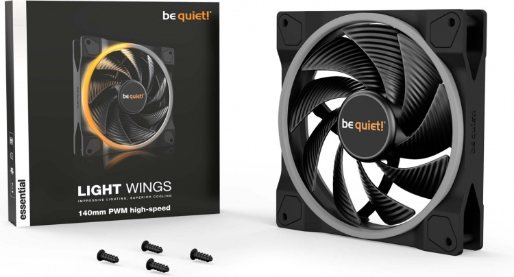 Be Quiet! Light Wings PWM high-speed -tuuletin, 140 mm Be Quiet! Light Wings PWM high-speed -tuuletin, 140 mm