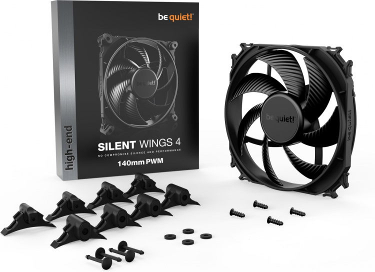 Be Quiet! Silent Wings 4 PWM -tuuletin, 140 mm Be Quiet! Silent Wings 4 PWM -tuuletin, 140 mm