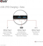 Club 3D Type-C 8-in-1 -hubi