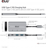 Club 3D Type-C PD Charging Hub -hubi Club 3D Type-C PD Charging Hub -hubi