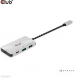 Club 3D Type-C PD Charging Hub -hubi Club 3D Type-C PD Charging Hub -hubi