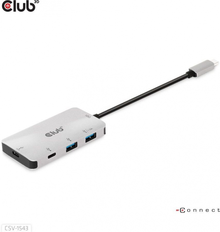 Club 3D Type-C PD Charging Hub -hubi Club 3D Type-C PD Charging Hub -hubi