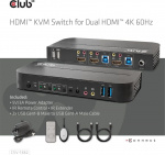 Club 3D HDMI KVM Switch For Dual HDMI -kytkin Club 3D HDMI KVM Switch For Dual HDMI -kytkin