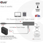 Club 3D CAC-1588 Type C - HDMI 2.1 PD 100W -aktiivinen adapteri, 4K120 Hz - 8K60Hz