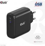 Club 3D CAC-1908EU Travel Charger 100 W GaN USB-C -virtalähde Club 3D CAC-1908EU Travel Charger 100 W GaN USB-C -virtalähde