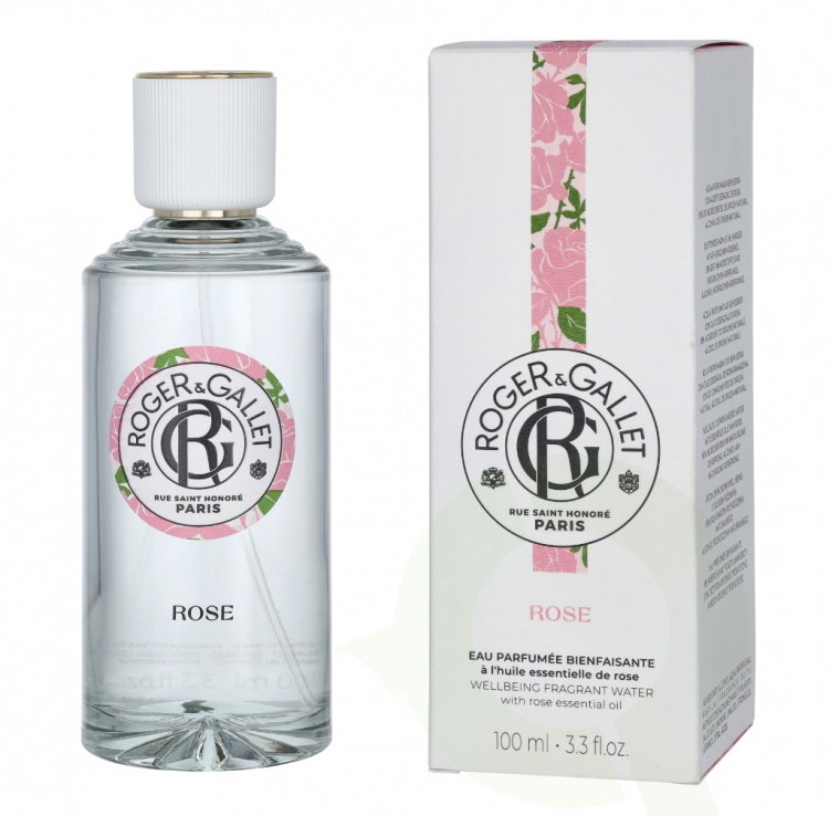 Roger & Gallet Rose Wellbeing Fragrant Water 100 ml Natural Spray