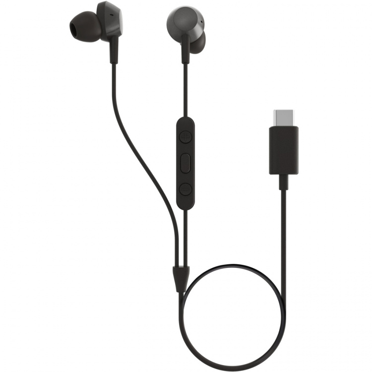 Philips TAE5008BK In-ear-hörlurar med mikrofon och fjärrkontroll. USB-C-kontakt. Svarta