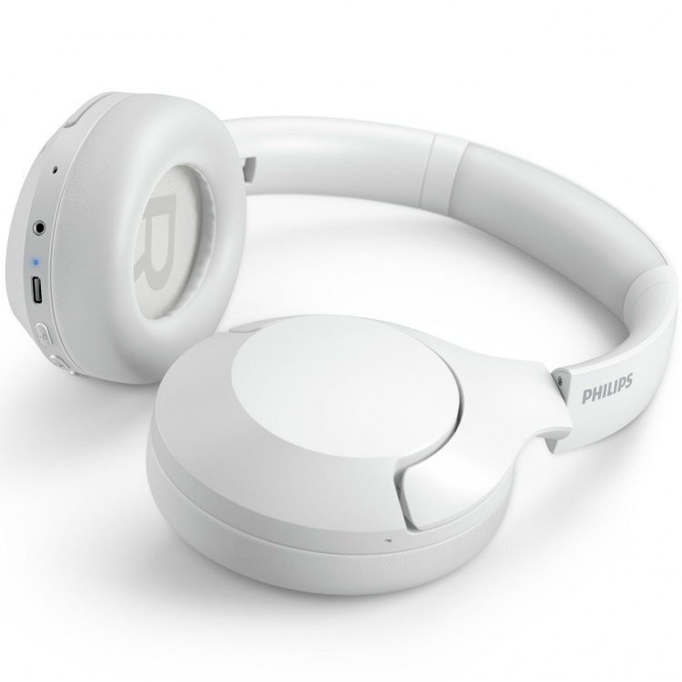 Philips TAH8506WT Trådlösa hörlurar, Brusreducering Pro, Elegant stil. Upp till 60 timmars speltid. Vita