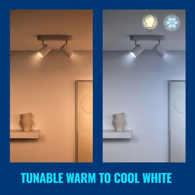 WiZ WiFi Smart LED GU10 50W 345lm Lämmin-kylmä valkoinen 2-pakkaus WiZ WiFi Smart LED GU10 50W 345lm Lämmin-kylmä valkoinen 2-pakkaus