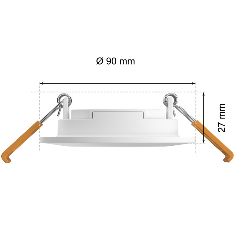 Philips Hue Slim Downlight S 90mm White and Color Ambiance Vit 1-pack