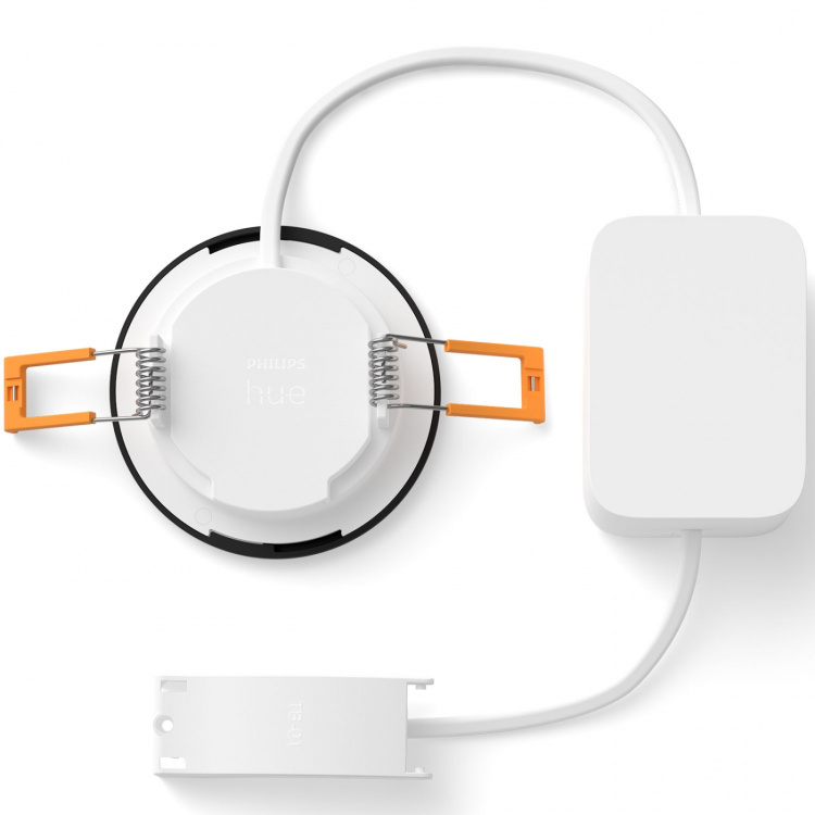 Philips Hue Slim Downlight S 90mm White and Color Ambiance Svart 3-pack