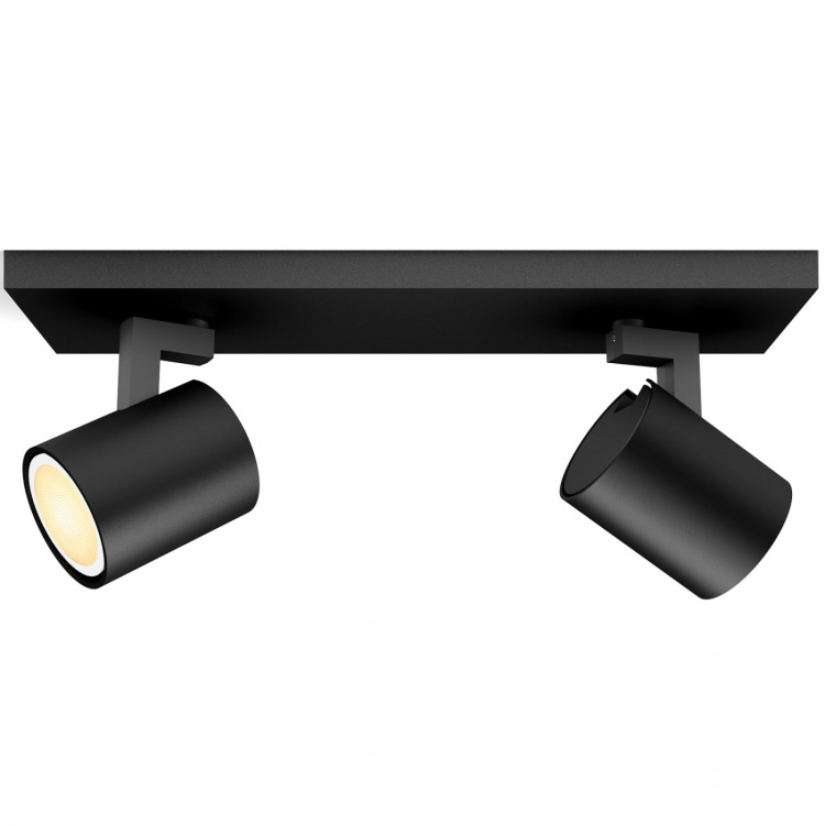 Philips Hue Runner White Ambiance 2 spot 800lm Svart Philips Hue Runner White Ambiance 2 spot 800lm Svart