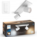 Philips Hue Runner White Ambiance 2 spot 800 lm Vit Philips Hue Runner White Ambiance 2 spot 800 lm Vit