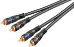 Goobay 2 x RCA - 2 x RCA -audiokaapeli, 0,2 m