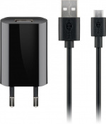 Goobay Micro-USB 5 W laturi + kaapeli,1 m, musta Goobay Micro-USB 5 W laturi + kaapeli,1 m, musta