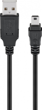 Goobay USB 2.0 A - Mini-B -kaapeli, 0,3 m